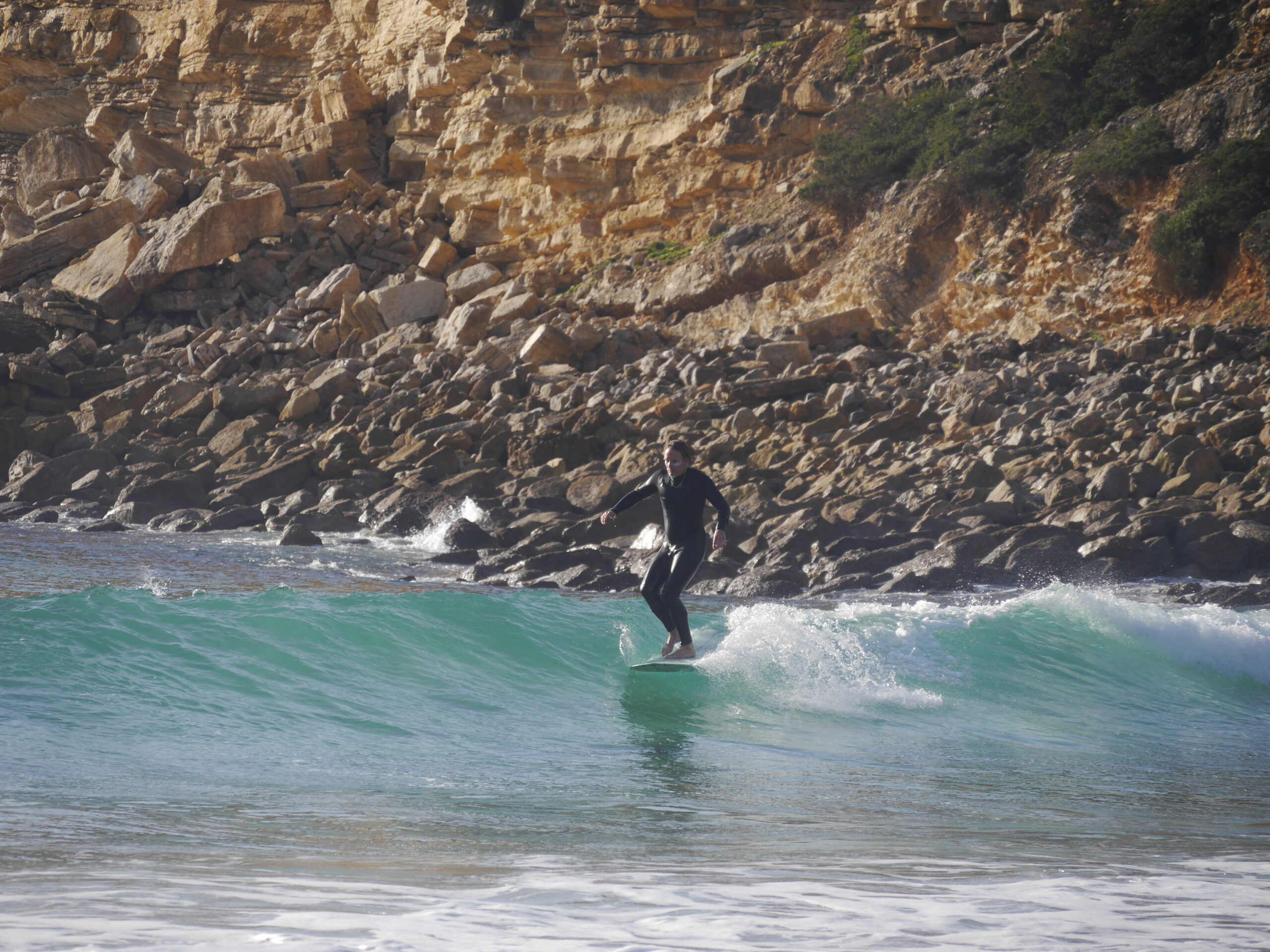 Longboard Surfing Barranco Surf Guide Algarve - Surf Guide Algarve