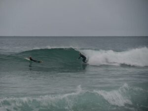 perfect fun surifng in mareta with surf guide algarve