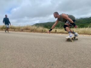 Surf Guide Algarve surfskate session