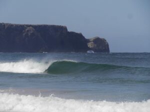 not a drop out of place, surfing with surf guide algarve and no one else