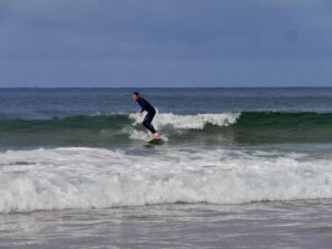 small wave perfection midlength surfing with surf guide algarve