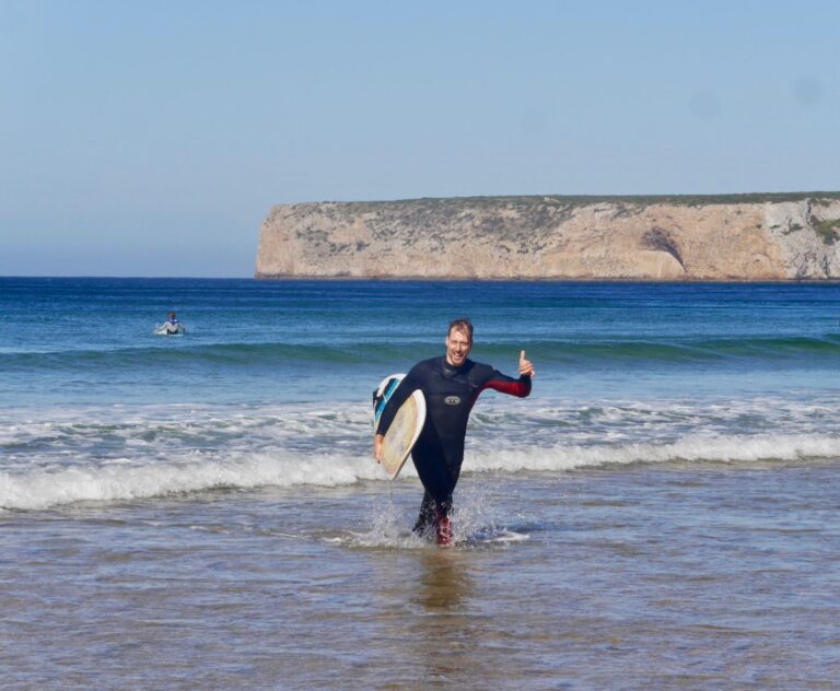 stoked surf guide algarve guest at beliche