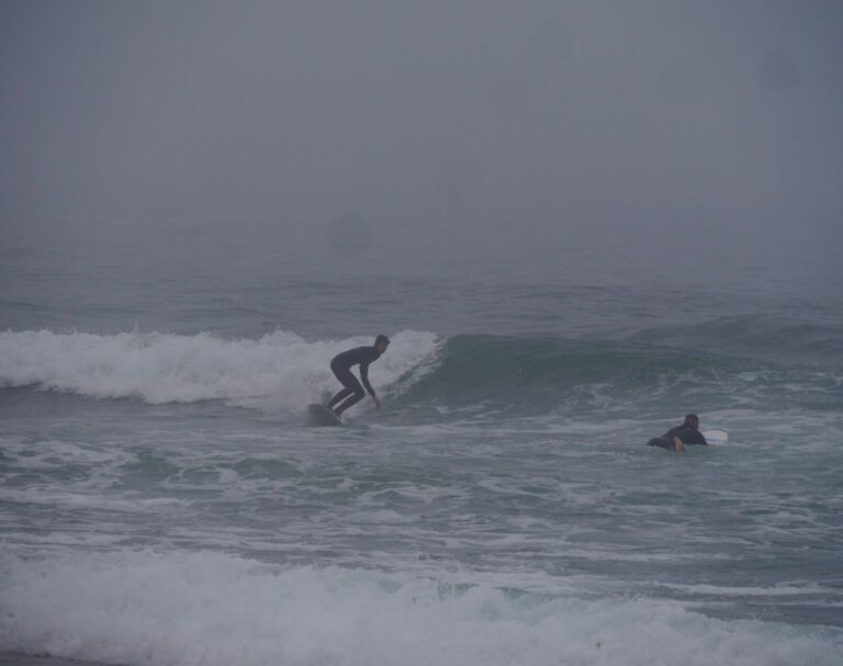 mystical surf surfing in the mist with surf guide algarve