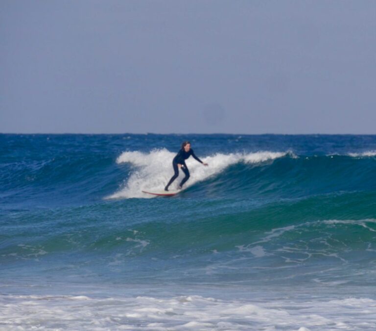 out of focus but in focus, beautiful a frame waves with surf guide algarve