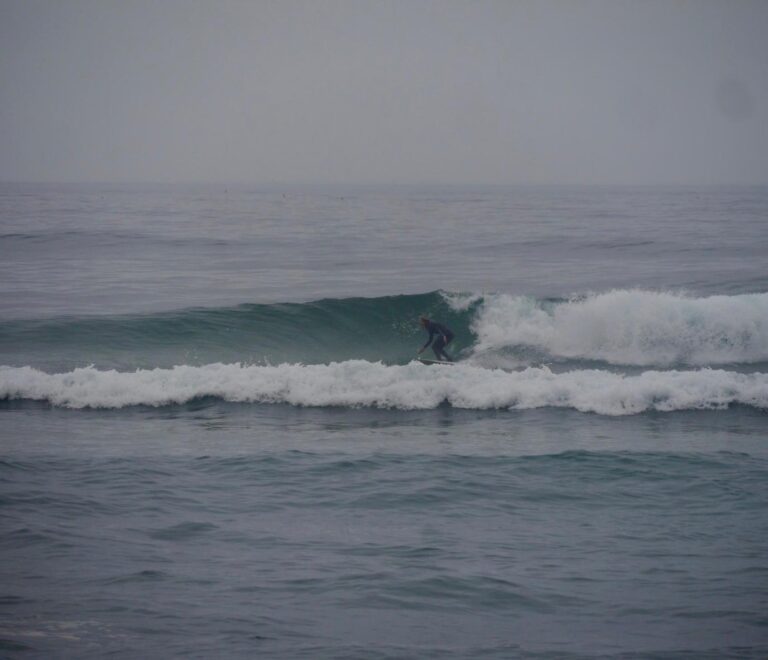 surfergirl getting wave of the day surf guide algarve