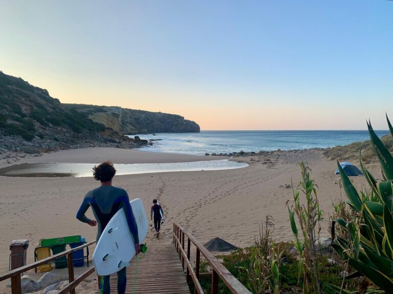 surf guide algarve guests first one out zavial