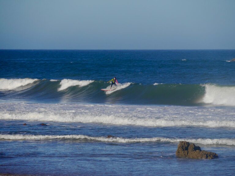 big drop amado surf guide algarve girl