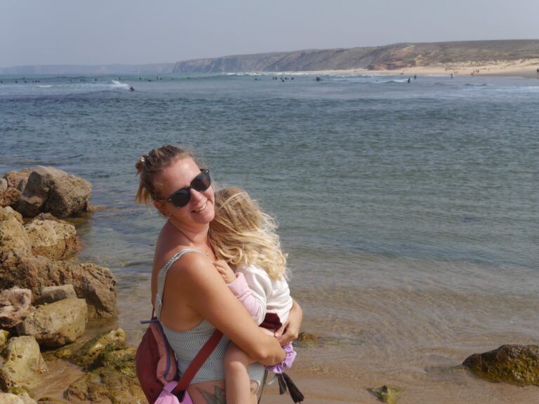 miss and small miss surf guide algarve at bordeira