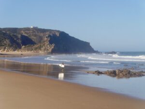 private beach amado surf guide algarve