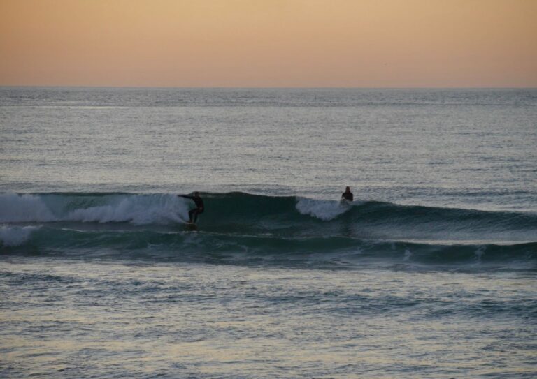 surf guide algarve guest first wave of the morning golden hour