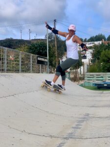 surfskate practice with surf guide algarve and jf surf techniques