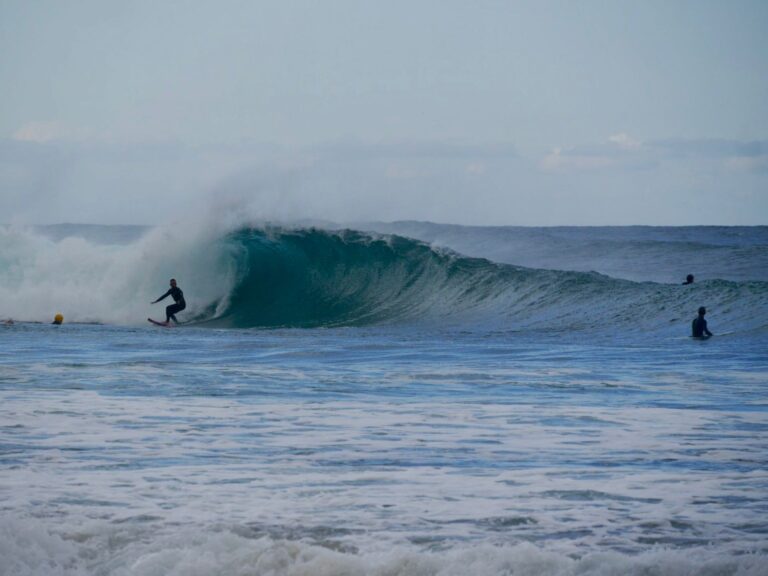 barrel dodging surf guide algarve