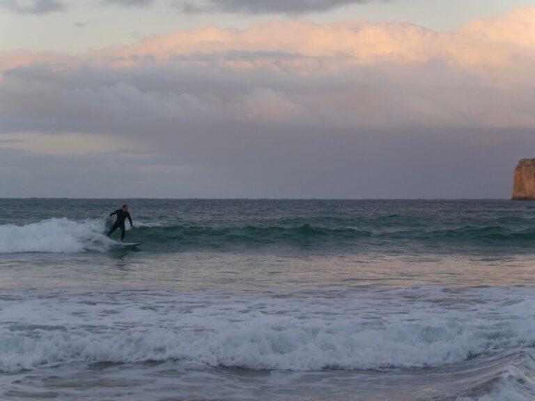 fun smal waves at empty beliche with surf guide algarve