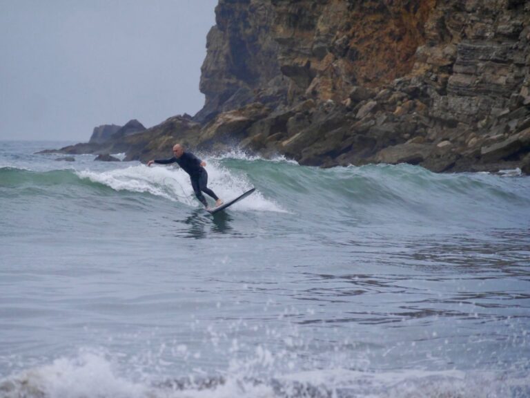 longboard barranco with surf guide algarve