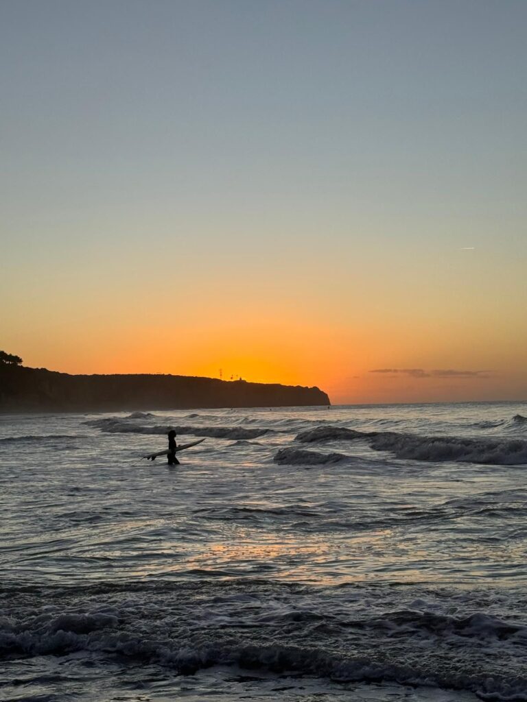 porto de mos dawn patrol surf guid ealgarve orange