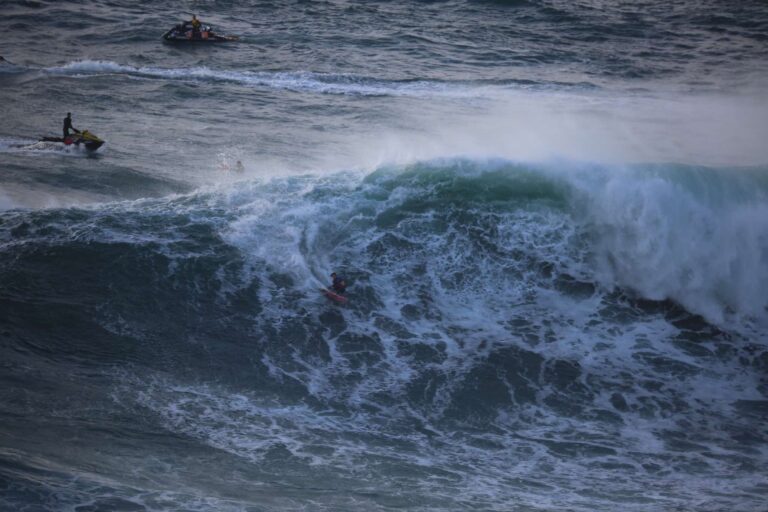 nazare tow in madness surf guide algarve trip 2