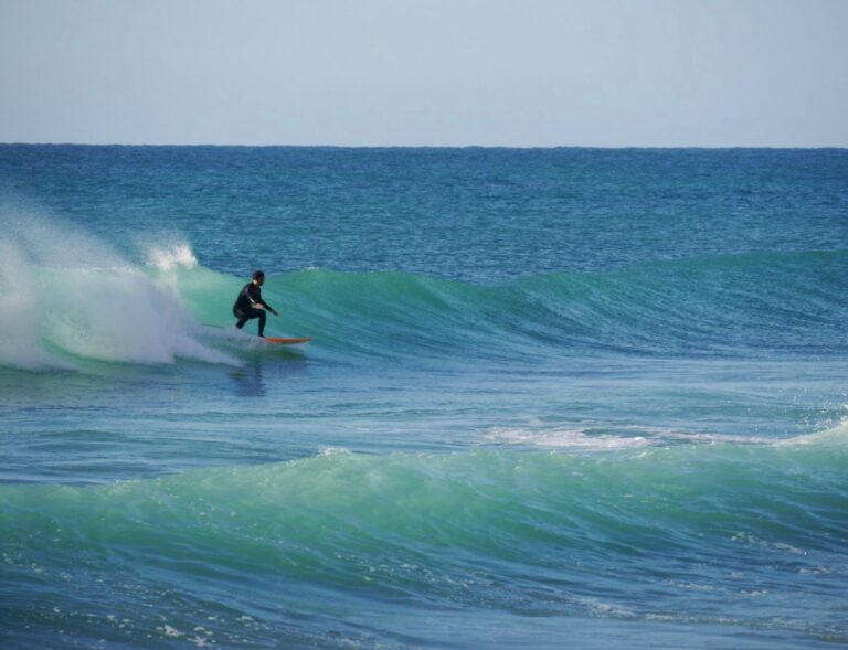 going left with surf guide algarve in cabanas velhas