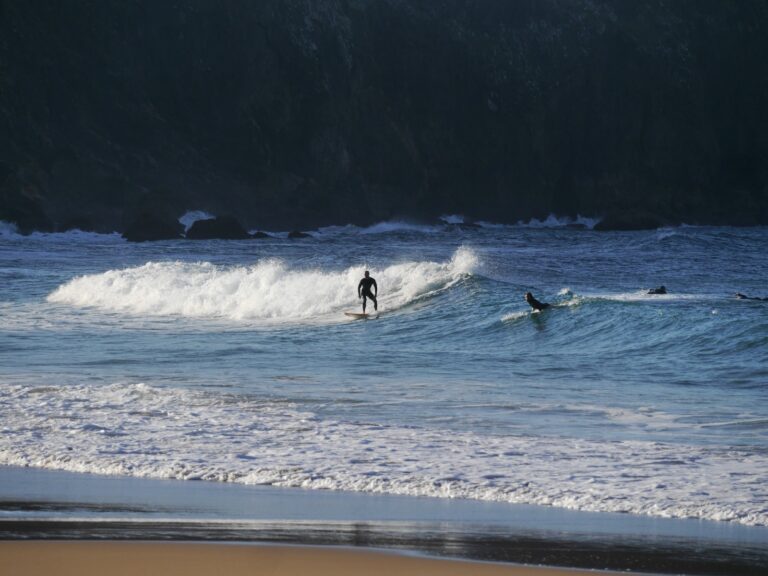 last session of the trip with surf guide algarve