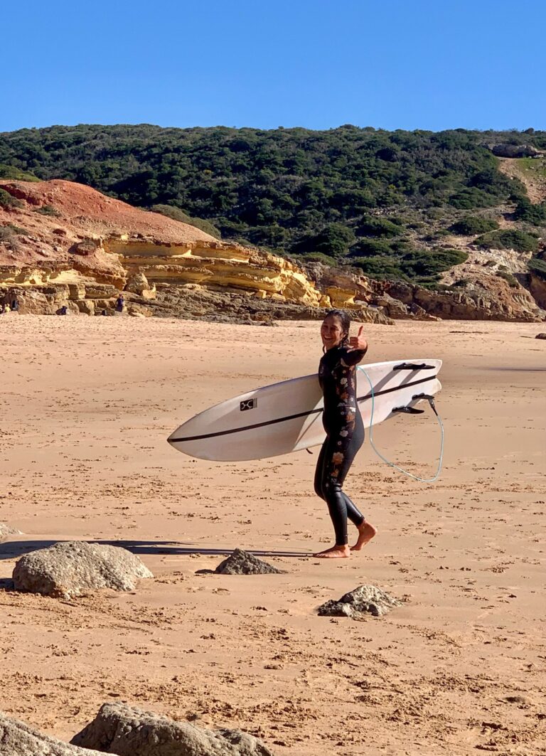 stoked surf queen surf guide algarve