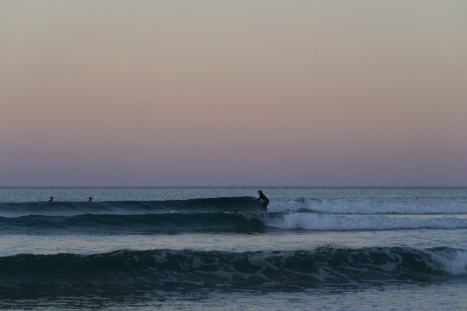 small wave perfection wirh surf guide algarve twilight