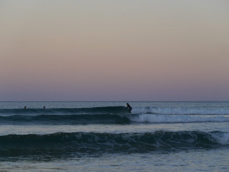 small wave perfection wirh surf guide algarve twilight