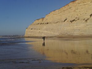 the queen of stoke with surf guide algarve in porto de mos