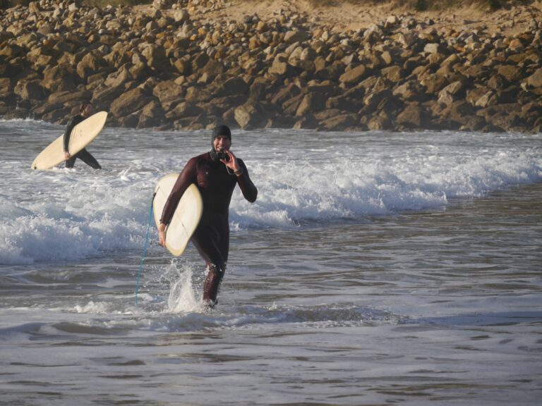 the go pro hero surf guide and friends at barranco