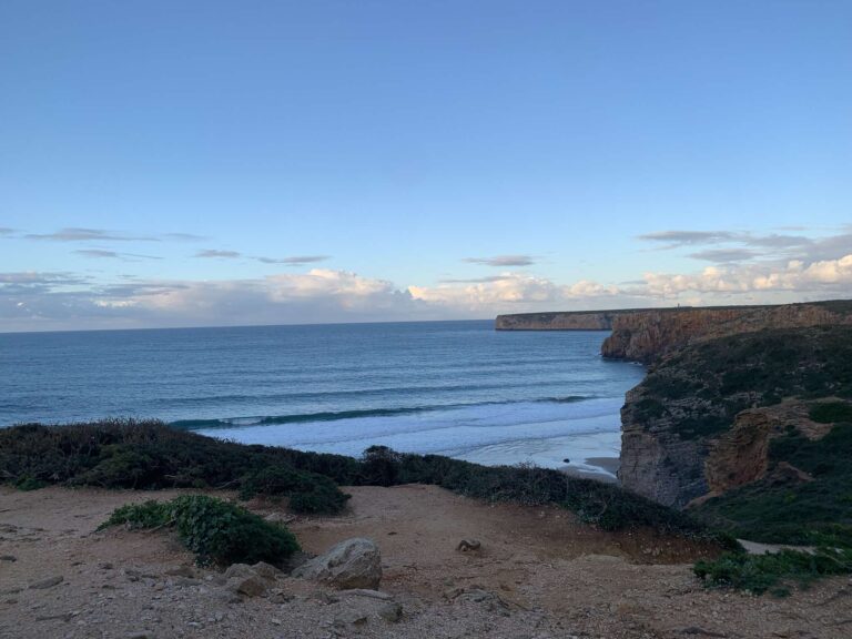 empty beliche with surf guide algarve from top