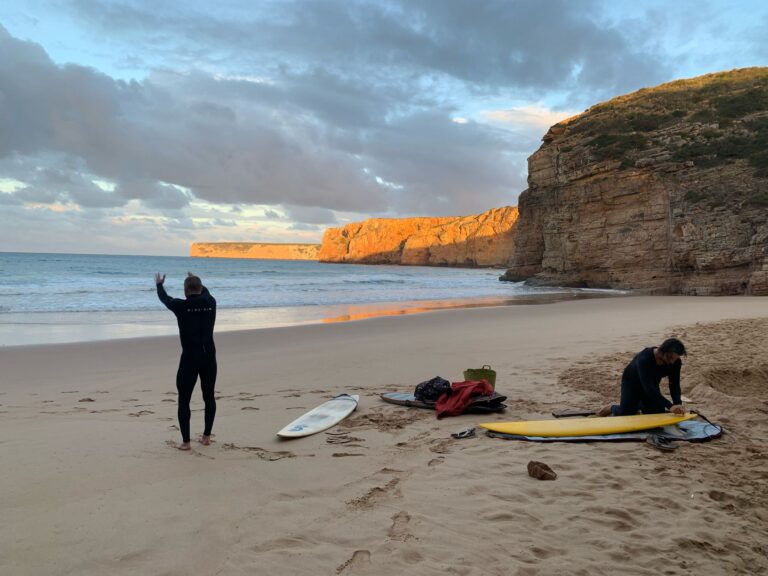 first ones out again at beliche surf guide algarve